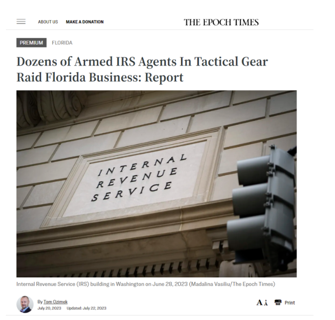 IRS Raiding Party