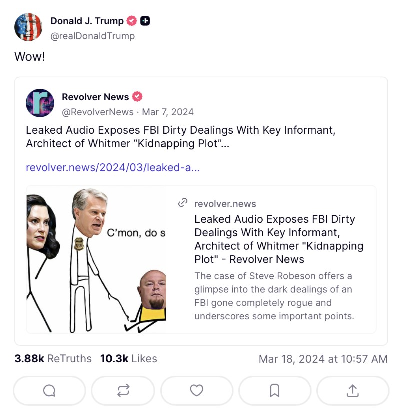 Trump whitmer